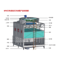 Square counter-flow cooling tower